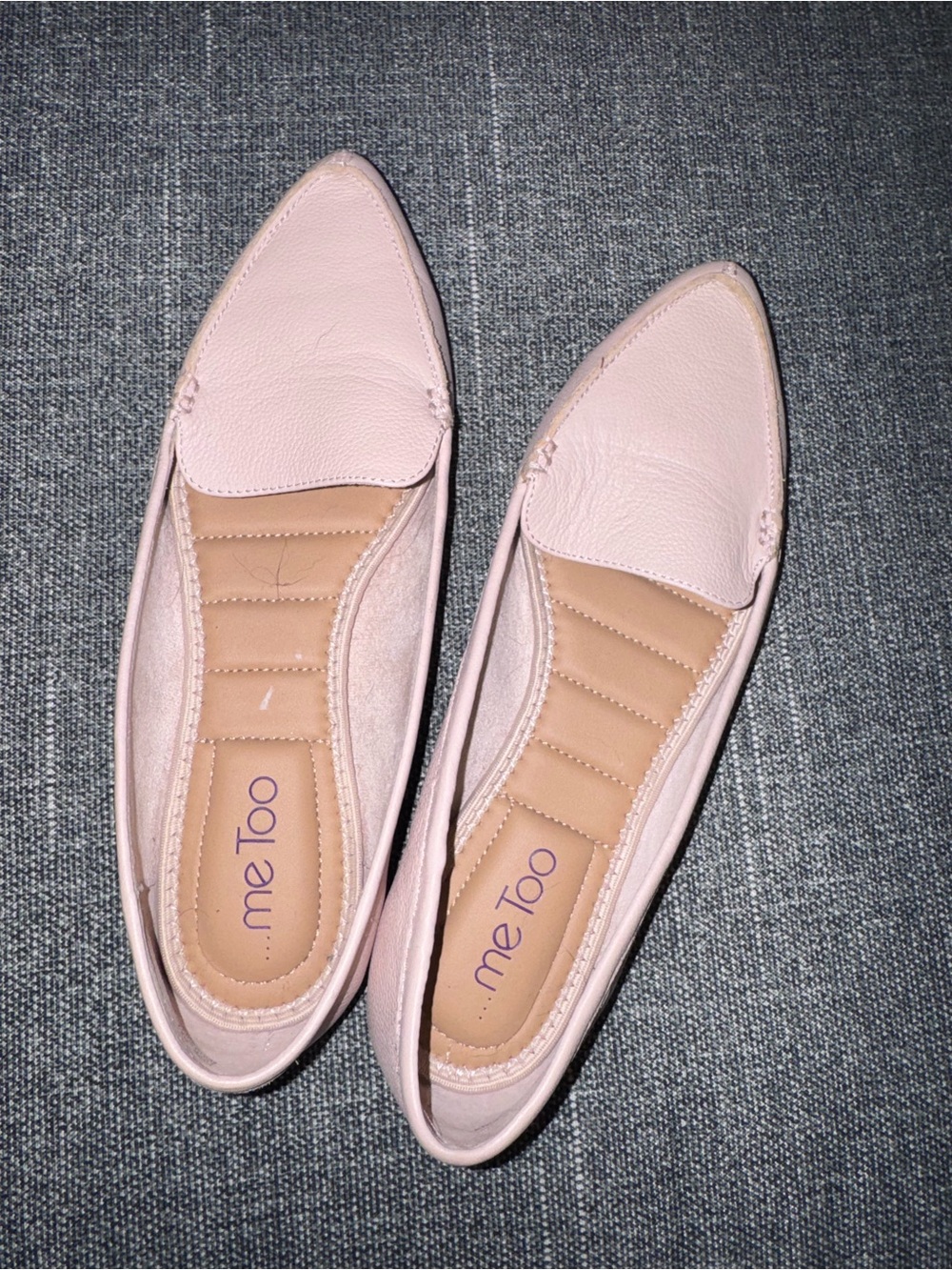 me too Light Pink Pointed Toe Slip-On Flats